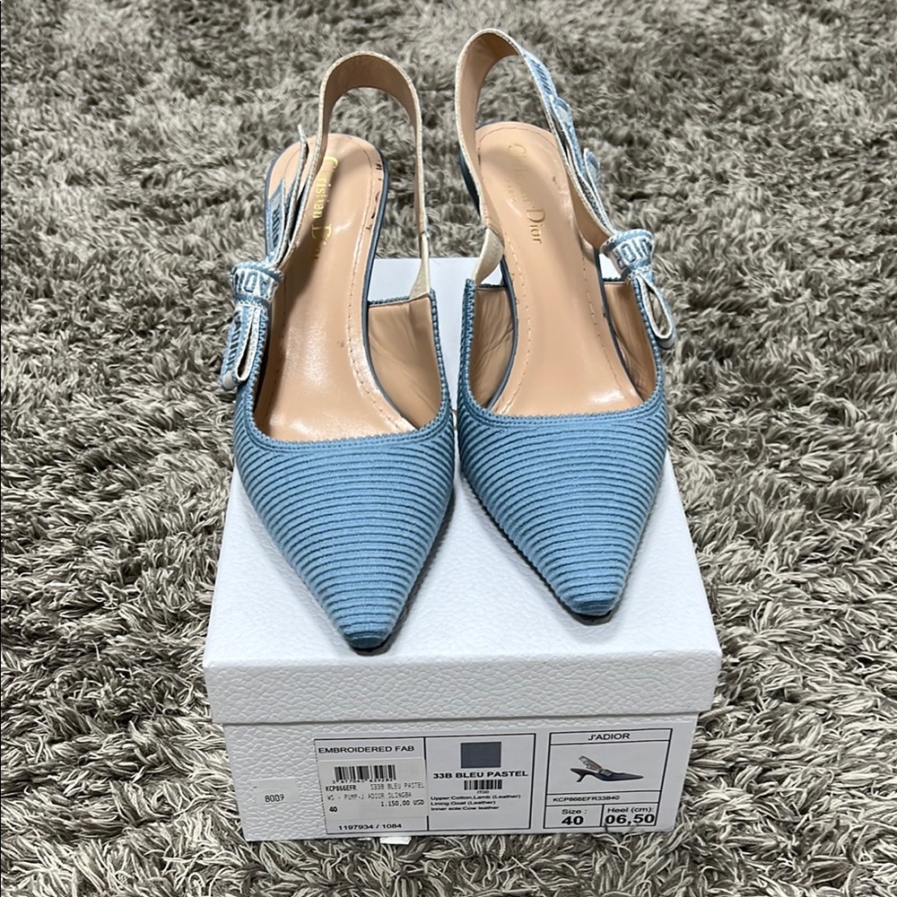 Dior Blue Elegant Heels